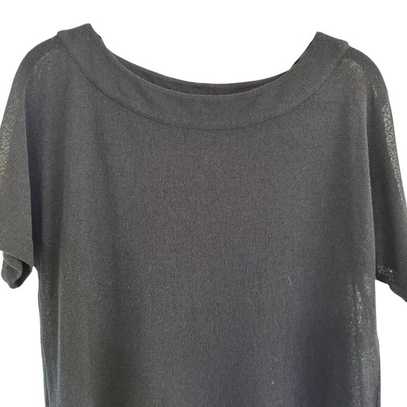 Maryan Mehlhorn Women's Black Knitted Round Neck Shirt Dress Size S - Picture 3 of 12